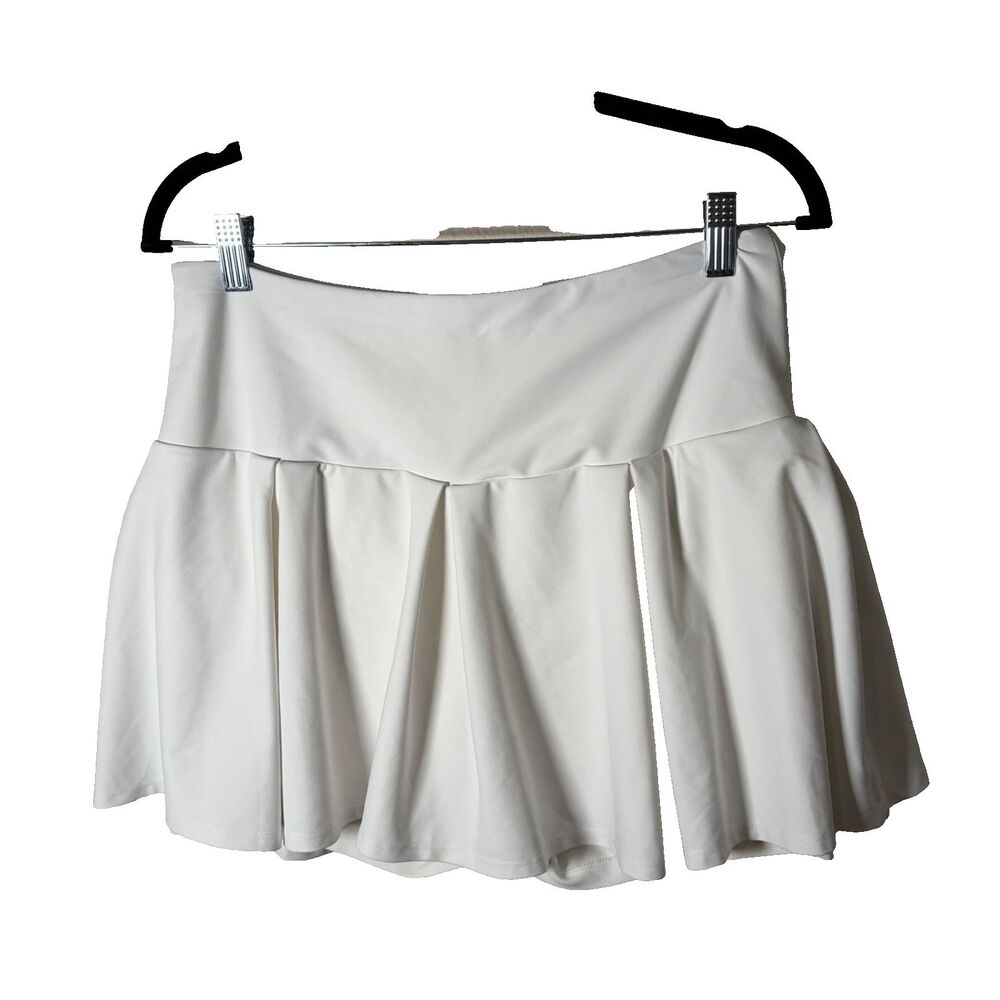 Old Navy Skirt Women's Large Skort Lined Powersoft White Extra High Rise